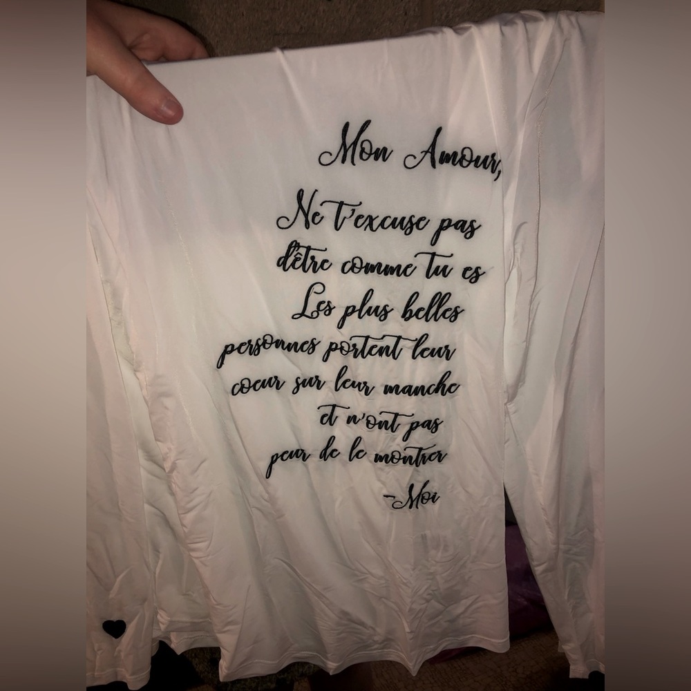 Buffbunny Sheer Heart on Sleeve workout top